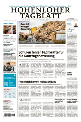 Cover of Hohenloher Tagblatt