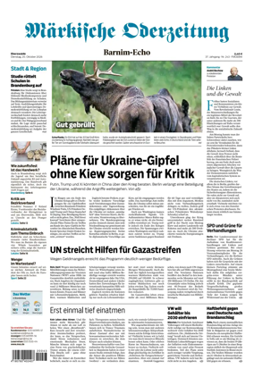 Cover of Markische Oderzeitung Eberswalde