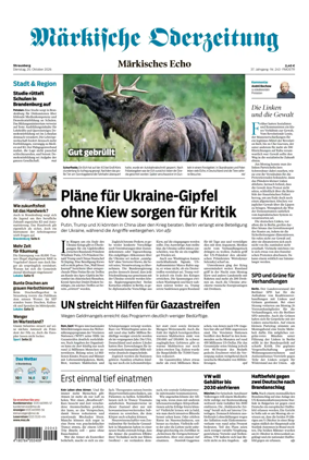 Cover of Markische Oderzeitung Strausberg
