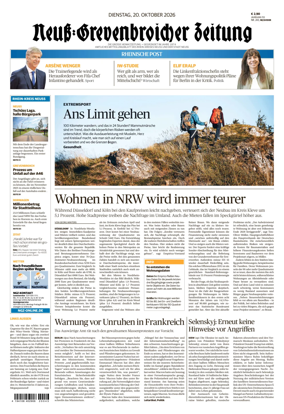 Cover of Neuss-Grevenbroicher Zeitung Neuss