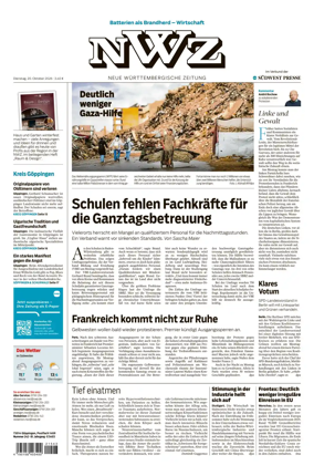 Cover of NWZ – Neue Wurttembergische Zeitung