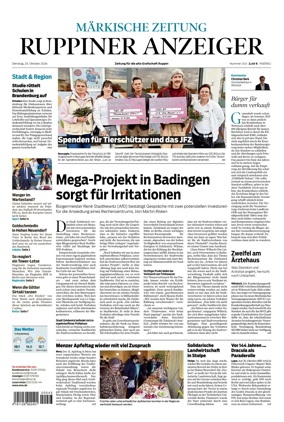 Cover of Ruppiner Anzeiger