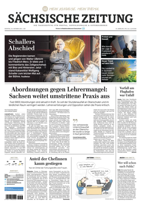 Cover of Sachsische Zeitung (Freital Dippoldiswalde & Osterzgebirge)