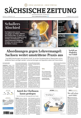 Cover of Sachsische Zeitung (Hoyerswerda)