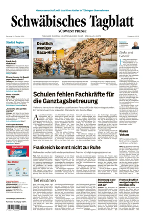 Cover of Schwabisches Tagblatt - Tubinger Chronik