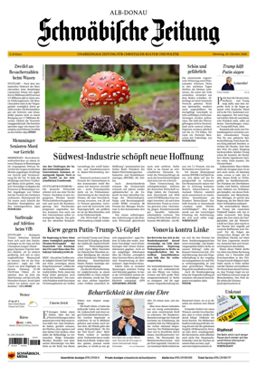 Cover of Schwabische Zeitung (Alb-Donau)