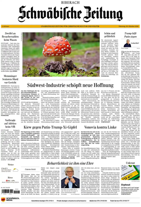 Cover of Schwabische Zeitung (Biberach)