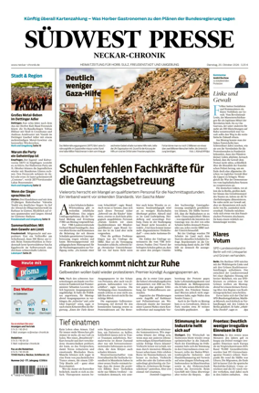 Cover of SUDWEST PRESSE - Neckar-Chronik