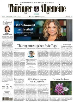 Cover of Thuringer Allgemeine (Eichsfeld)