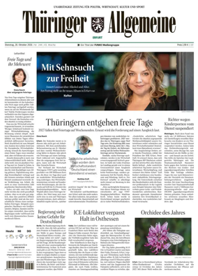 Cover of Thuringer Allgemeine (Erfurt)