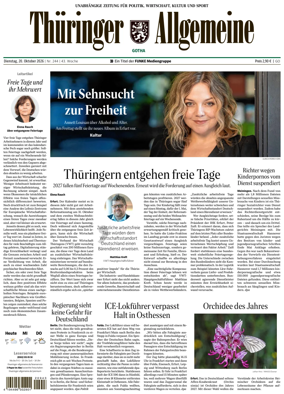 Cover of Thuringer Allgemeine (Gotha)