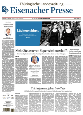 Cover of Thuringische Landeszeitung (Eisenach)
