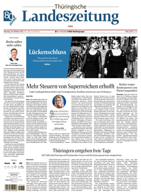 Cover of Thuringische Landeszeitung (Gera)