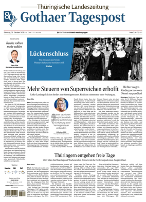 Cover of Thuringische Landeszeitung (Gotha)
