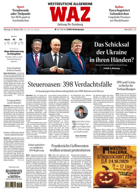 Cover of Westdeutsche Allgemeine Zeitung (Duisburg)
