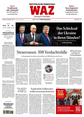 Cover of Westdeutsche Allgemeine Zeitung (Hattingen)