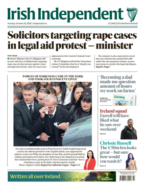 Cover of Irish Independent