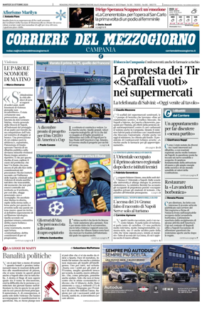 Cover of Corriere del Mezzogiorno (Campania)