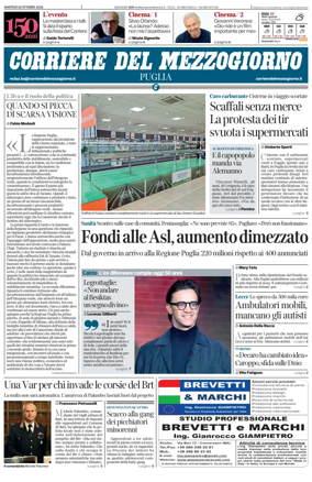 Cover of Corriere del Mezzogiorno (Puglia)