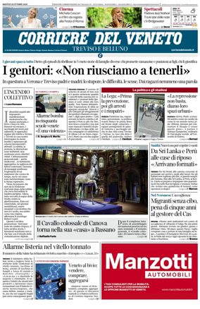 Cover of Corriere del Veneto (Treviso e Belluno)