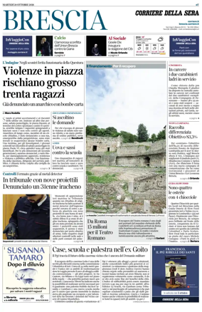 Cover of Corriere della Sera (Brescia)