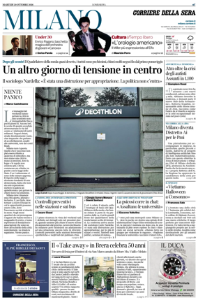 Cover of Corriere della Sera (Milano)