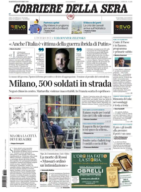 Cover of Corriere della Sera