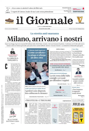 Cover of Il Giornale (Italy)