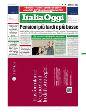Cover of ItaliaOggi