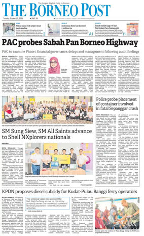 Cover of The Borneo Post (Sabah)