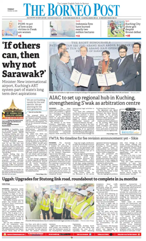 Cover of The Borneo Post (Sarawak)