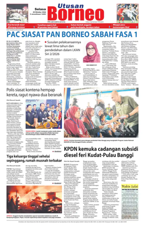 Cover of Utusan Borneo (Sabah)