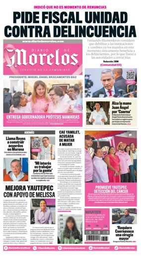 Cover of Diario de Morelos