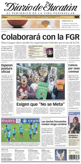 Cover of Diario de Yucatan