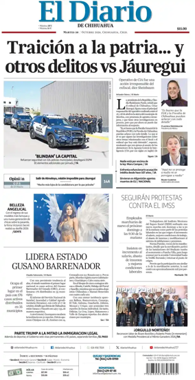 Cover of El Diario de Chihuahua