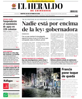 Cover of El Heraldo de Chihuahua