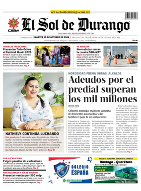 Cover of El Sol de Durango