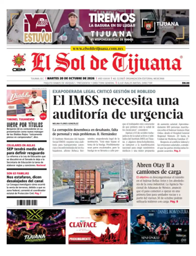 Cover of El Sol de Tijuana