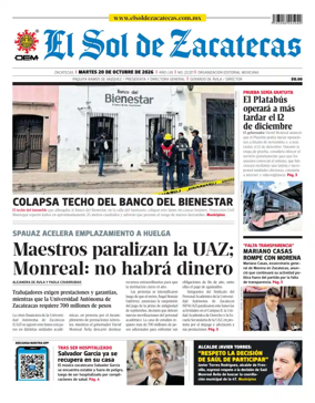Cover of El Sol de Zacatecas