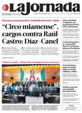 Cover of La Jornada