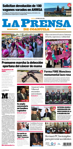 Cover of La Prensa de Coahuila