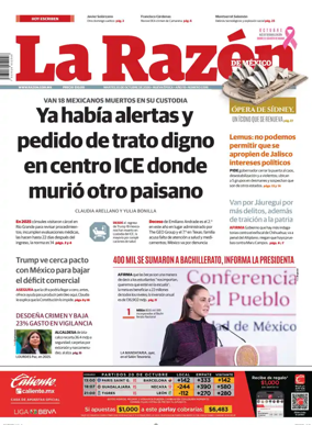 Cover of La Razon de Mexico