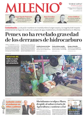Cover of Milenio Tamaulipas