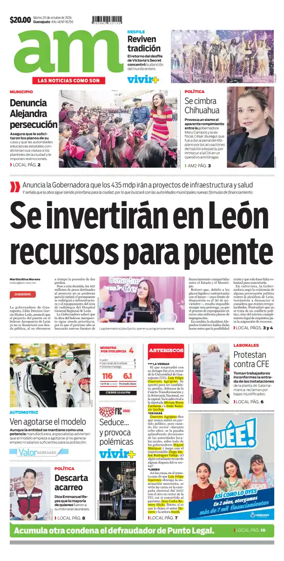Cover of Periodico AM (Leon)