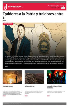Cover of Sin Embargo Opinion