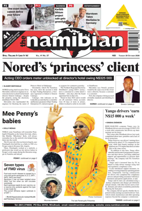 Cover of The Namibian