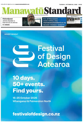 Cover of Manawatu Standard