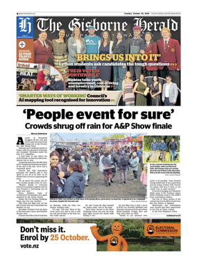 Cover of The Gisborne Herald