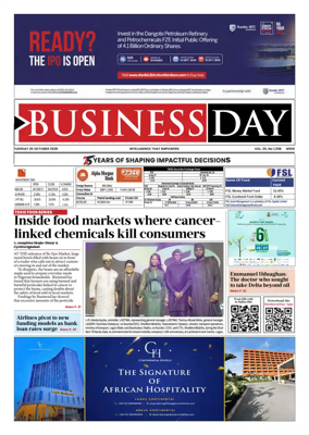 Cover of Business Day (Nigeria)