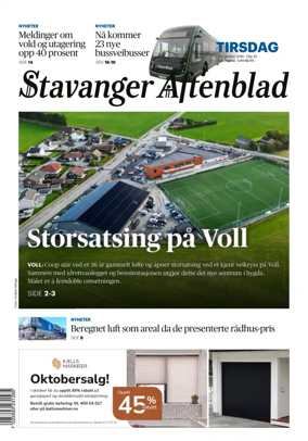 Cover of Stavanger Aftenblad